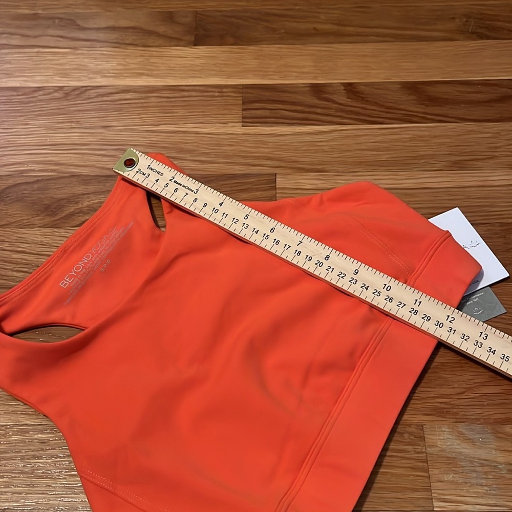 NWT Beyond Yoga POWERBEYOND Jump Bra‎ in Sunset Orange women’s S - Picture 10 of 11